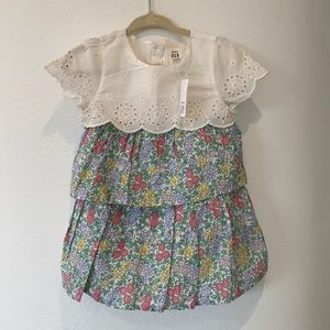 New Baby GAP floral dress - size 6-12 months